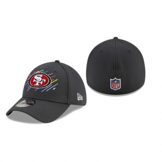 San Francisco 49ers Charcoal 2021 NFL Crucial Catch 39THIRTY Flex Hat
