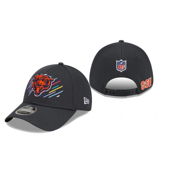 Chicago Bears Charcoal 2021 NFL Crucial Catch Head Logo 9FORTY Hat