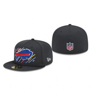 Buffalo Bills Charcoal 2021 NFL Crucial Catch 59FIFTY Fitted Hat