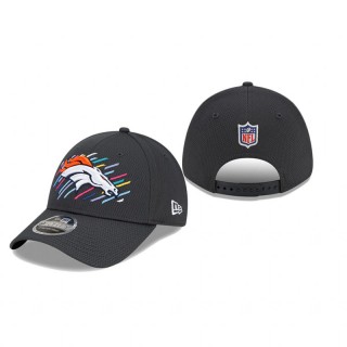 Denver Broncos Charcoal 2021 NFL Crucial Catch 9FORTY Adjustable Hat