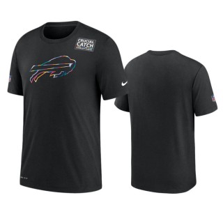 Men's Buffalo Bills Black Sideline Crucial Catch Performance T-Shirt