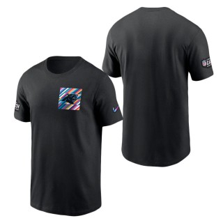 Carolina Panthers Black 2023 NFL Crucial Catch Sideline Tri-Blend T-Shirt