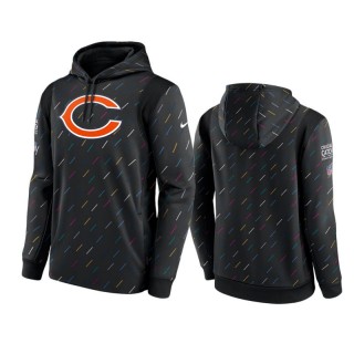 Men's Chicago Bears Charcoal Therma Pullover 2021 NFL Crucial Catch Hoodie