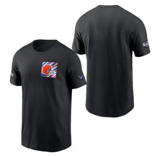 Cleveland Browns Black 2023 NFL Crucial Catch Sideline Tri-Blend T-Shirt