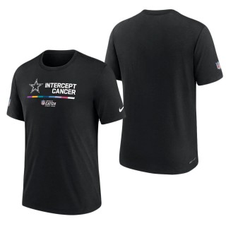 Men's Dallas Cowboys Black 2022 NFL Crucial Catch Performance T-Shirt