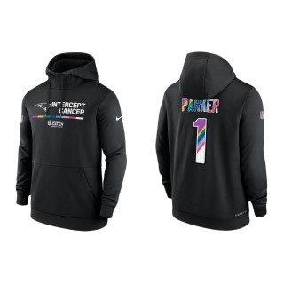 DeVante Parker New England Patriots Black 2022 NFL Crucial Catch Therma Performance Pullover Hoodie