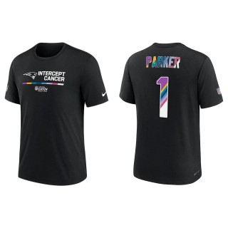 DeVante Parker New England Patriots Black 2022 NFL Crucial Catch Performance T-Shirt