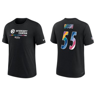 Devin Bush Pittsburgh Steelers Black 2022 NFL Crucial Catch Performance T-Shirt