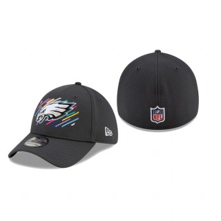 Philadelphia Eagles Charcoal 2021 NFL Crucial Catch 39THIRTY Flex Hat