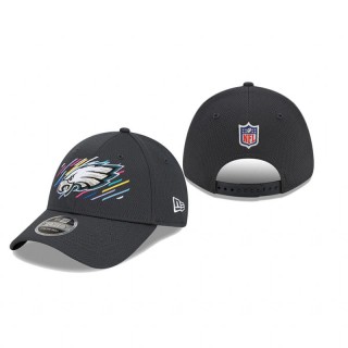 Philadelphia Eagles Charcoal 2021 NFL Crucial Catch 9FORTY Adjustable Hat