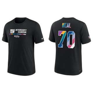 Evan Neal New York Giants Black 2022 NFL Crucial Catch Performance T-Shirt