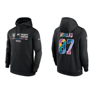 Foster Moreau Las Vegas Raiders Black 2022 NFL Crucial Catch Therma Performance Pullover Hoodie