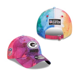 Men's Green Bay Packers Pink 2022 NFL Crucial Catch 9TWENTY Adjustable Hat