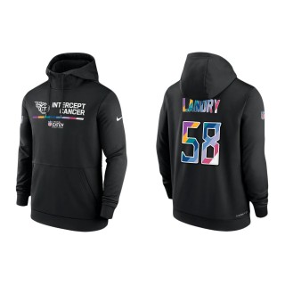 Harold Landry Tennessee Titans Black 2022 NFL Crucial Catch Therma Performance Pullover Hoodie