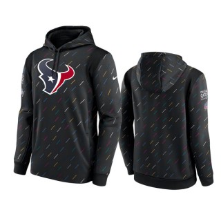 Men's Houston Texans Charcoal Therma Pullover 2021 NFL Crucial Catch Hoodie