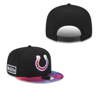 Indianapolis Colts Black 2023 NFL Crucial Catch Snapback Hat
