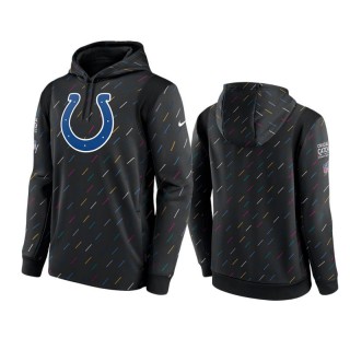 Men's Indianapolis Colts Charcoal Therma Pullover 2021 NFL Crucial Catch Hoodie
