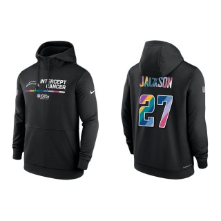 J.C. Jackson Los Angeles Chargers Black 2022 NFL Crucial Catch Therma Performance Pullover Hoodie