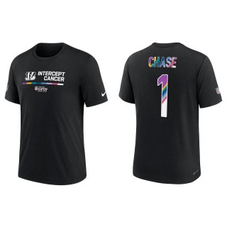 Ja'Marr Chase Cincinnati Bengals Black 2022 NFL Crucial Catch Performance T-Shirt