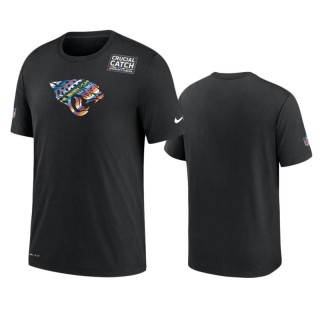 Men's Jacksonville Jaguars Black Sideline Crucial Catch Performance T-Shirt