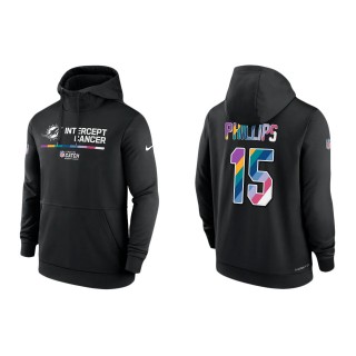 Jaelan Phillips Miami Dolphins Black 2022 NFL Crucial Catch Therma Performance Pullover Hoodie