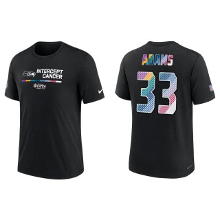 Jamal Adams Seattle Seahawks Black 2022 NFL Crucial Catch Performance T-Shirt