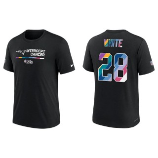 James White New England Patriots Black 2022 NFL Crucial Catch Performance T-Shirt