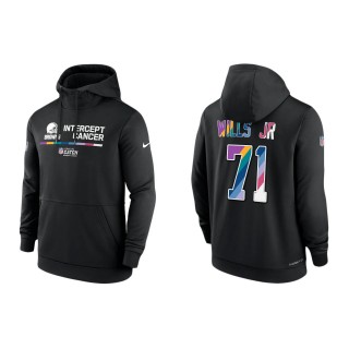 Jedrick Wills Cleveland Browns Black 2022 NFL Crucial Catch Therma Performance Pullover Hoodie