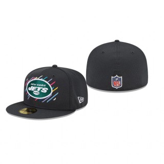New York Jets Charcoal 2021 NFL Crucial Catch 59FIFTY Fitted Hat