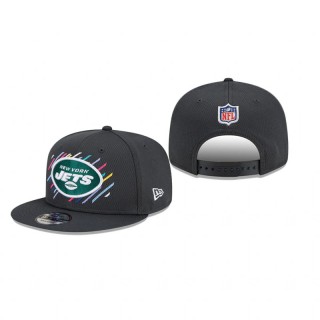 New York Jets Charcoal 2021 NFL Crucial Catch 9FIFTY Snapback Adjustable Hat