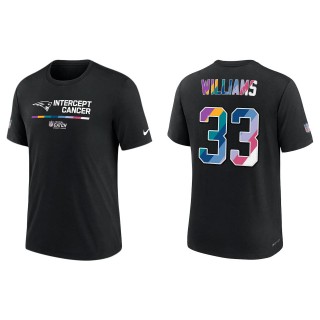 Joejuan Williams New England Patriots Black 2022 NFL Crucial Catch Performance T-Shirt