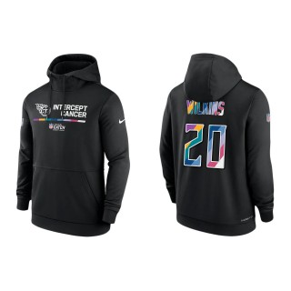 Jordan Wilkins Tennessee Titans Black 2022 NFL Crucial Catch Therma Performance Pullover Hoodie
