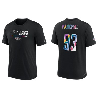 Josh Paschal Detroit Lions Black 2022 NFL Crucial Catch Performance T-Shirt