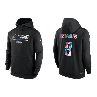 Josh Reynolds Detroit Lions Black 2022 NFL Crucial Catch Therma Performance Pullover Hoodie