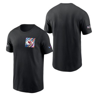 Kansas City Chiefs Black 2023 NFL Crucial Catch Sideline Tri-Blend T-Shirt