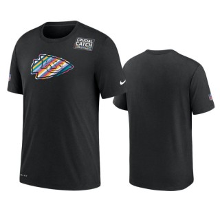 Men's Kansas City Chiefs Black Sideline Crucial Catch Performance T-Shirt