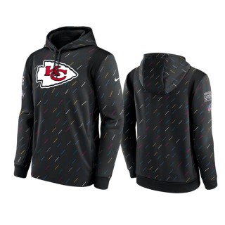 Men's Kansas City Chiefs Charcoal Therma Pullover 2021 NFL Crucial Catch Hoodie