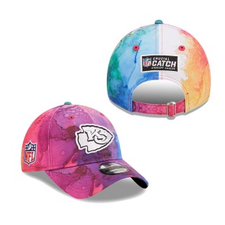 Men's Kansas City Chiefs Pink 2022 NFL Crucial Catch 9TWENTY Adjustable Hat