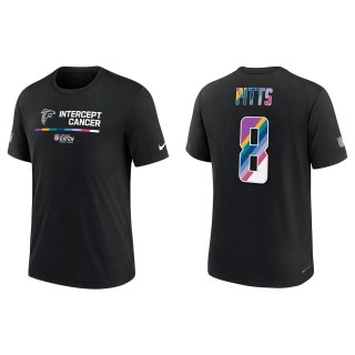 Kyle Pitts Atlanta Falcons Black 2022 NFL Crucial Catch Performance T-Shirt
