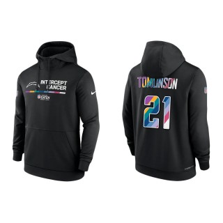 LaDainian Tomlinson Los Angeles Chargers Black 2022 NFL Crucial Catch Therma Performance Pullover Hoodie