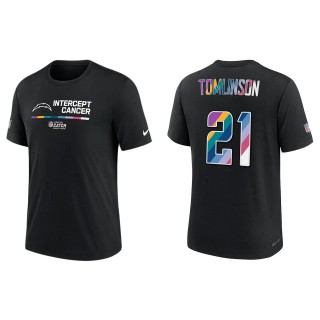 LaDainian Tomlinson Los Angeles Chargers Black 2022 NFL Crucial Catch Performance T-Shirt