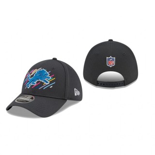 Detroit Lions Charcoal 2021 NFL Crucial Catch 9FORTY Adjustable Hat