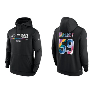 Luke Kuechly Carolina Panthers Black 2022 NFL Crucial Catch Therma Performance Pullover Hoodie