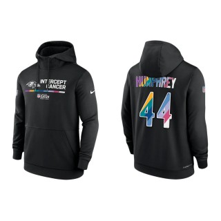 Marlon Humphrey Baltimore Ravens Black 2022 NFL Crucial Catch Therma Performance Pullover Hoodie