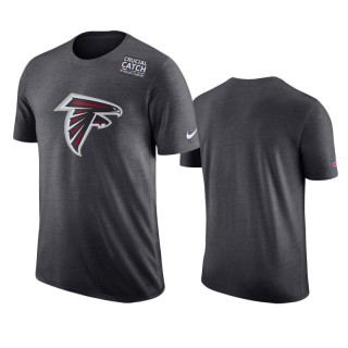 Men's Atlanta Falcons Anthracite Crucial Catch T-Shirt