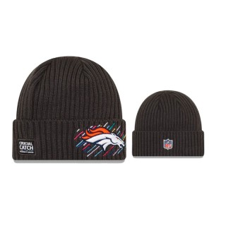Men's Denver Broncos Charcoal 2021 NFL Crucial Catch Knit Hat