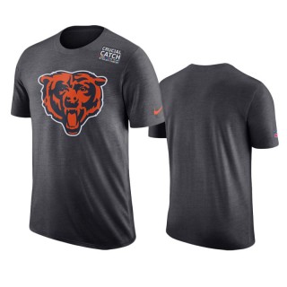Men's Chicago Bears Anthracite Crucial Catch T-Shirt