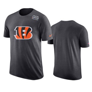 Men's Cincinnati Bengals Anthracite Crucial Catch T-Shirt