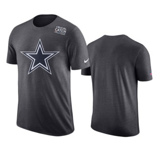 Men's Dallas Cowboys Anthracite Crucial Catch T-Shirt