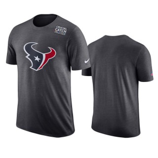 Men's Houston Texans Anthracite Crucial Catch T-Shirt